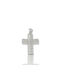 Mentzos White Gold Cross 18K