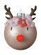 Hängendes Kugel Ornament Ornament Glas Kupfer 8cm
