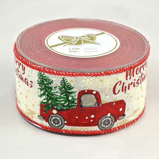 Kappa Decor Weihnachtliche Farbband Stoff Beige 900cm 1Stück