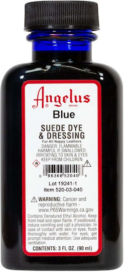 Angelus Υγρό Χρώμα Χειροτεχνίας Μπλε για Δέρμα 90ml