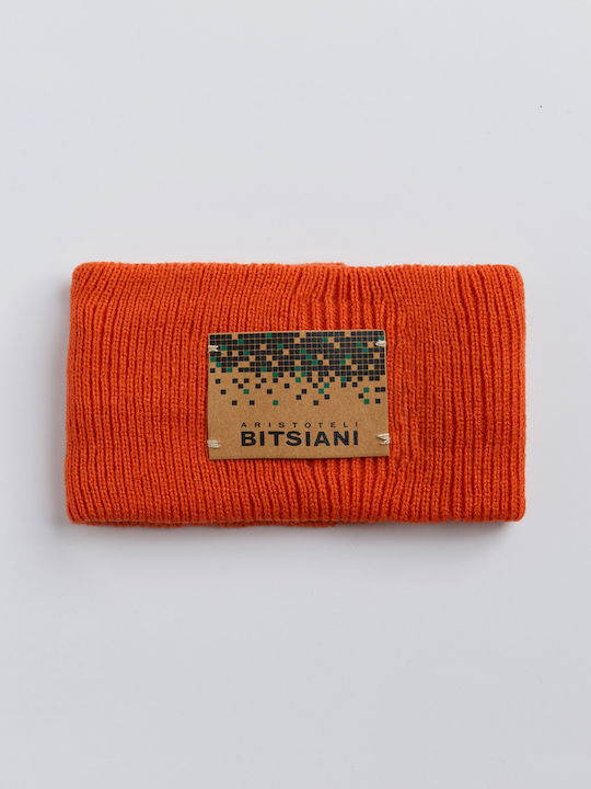 Γυναικείο Headband Πλεκτό σε Πορτοκαλί χρώμα