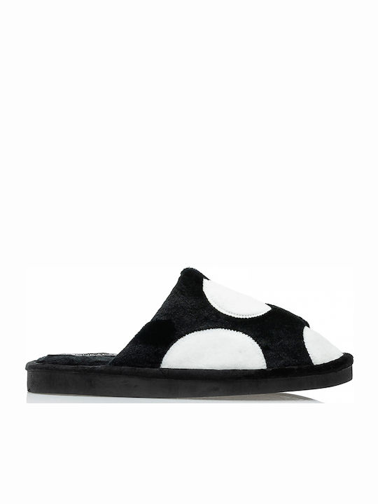 Tsoukalas Suede Women's Slippers Black
