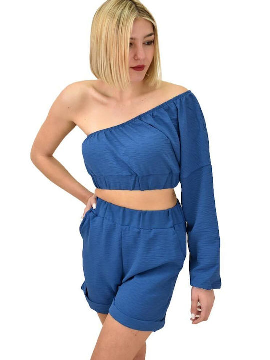 Potre Women's Set with Shorts Blue