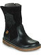 Kinderstiefel mit Reißverschluss Schwarze