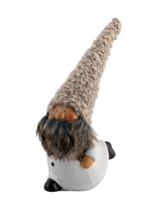 Zen Collection Christmas Ceramic Figure Elf Beige Length 9cm