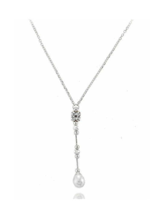 Paraxenies Necklace from White Gold 9 K