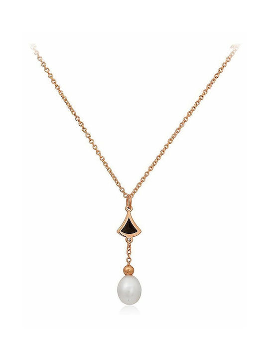 Paraxenies Necklace from Rose Gold 9 K