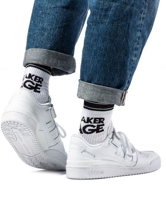 SneakerCage Men's Socks White