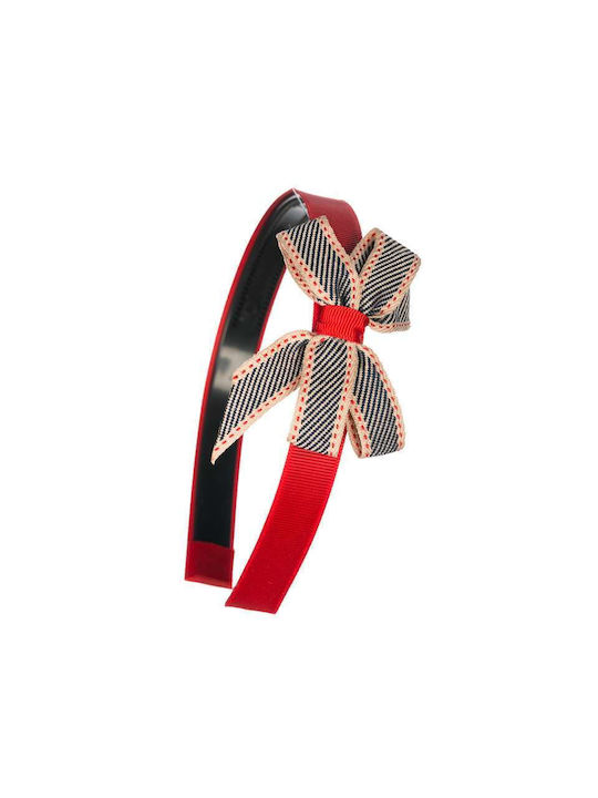 Mom & Dad Red Kids Headband with Bow