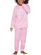 Muydemi Pijama pentru copii De iarnă Fleece Roz