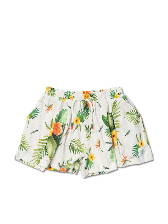 Kinder-Shorts/Bermudas Stoff Weiß