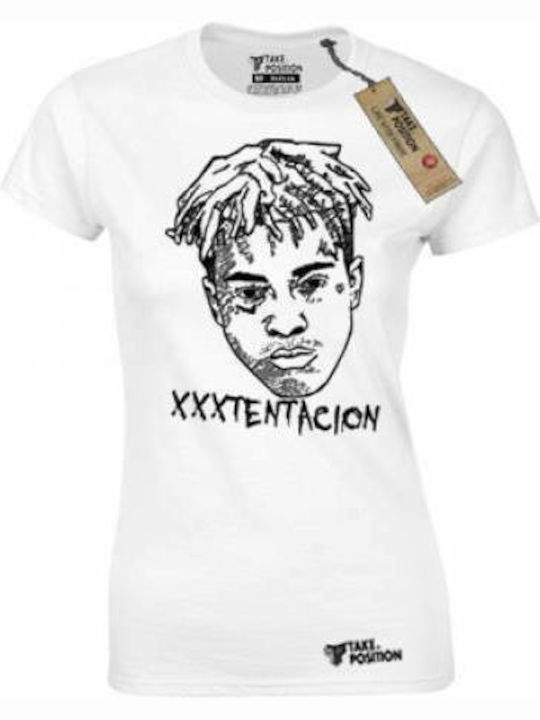 Takeposition Γυναικείο T-shirt XXXTentacion Λευκό