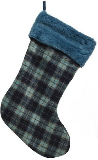 Blue Christmas Decorative Sock