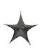 Kaemingk Plastic Christmas Decorative Pendant Star 65buc Black