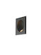 Fan Europe Onyx Platz Metallisch Deckenstrahler mit Eingebaute LED und Natürliches Weiß Licht Schwarz 9x9cm
