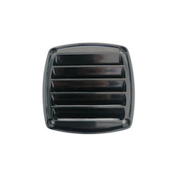 Osculati Boat Plastic Air Duct Louver 85x85mm Black