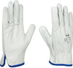 JBM Gloves Work White Leather