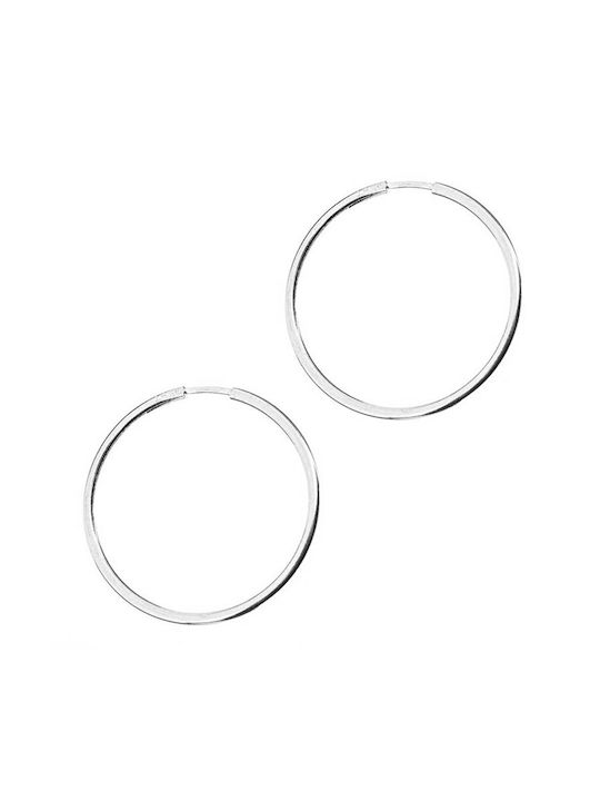 Gatsa Earrings Hoops made of Silver