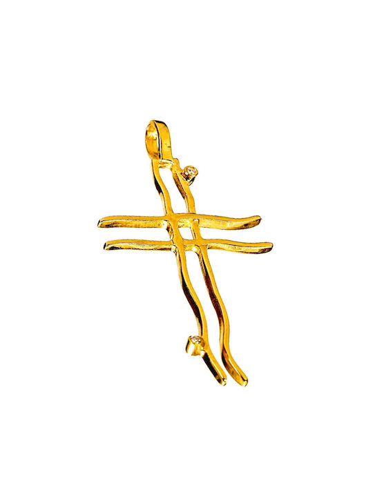 Gatsa Damen Gold Kreuz 14K