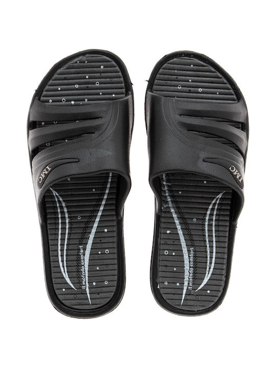 Il Mondo Comfort Frauen Flip Flops in Schwarz Farbe