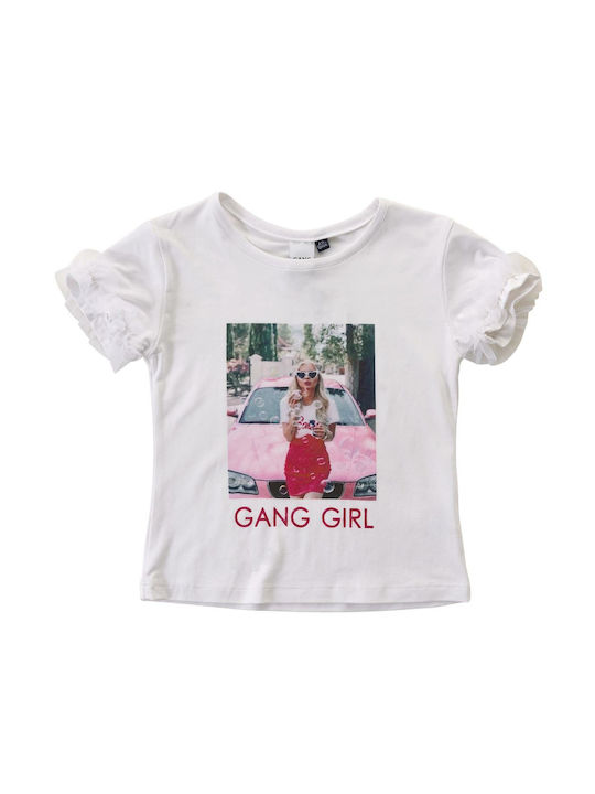 Gang Kids Blouse Short Sleeve White