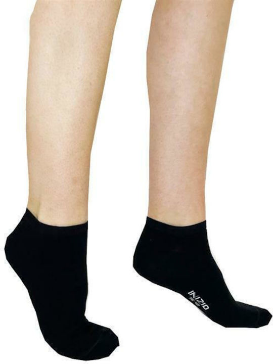 Inizio Damen Einfarbige Socken BLACK 1Pack