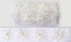 Lace for Wedding Favors White