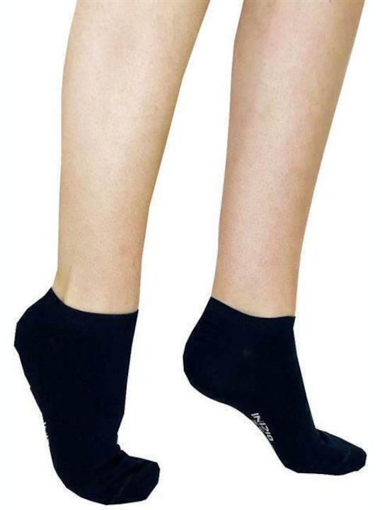 Inizio Damen Einfarbige Socken Blue 1Pack