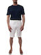 Herrenshorts Chino Weiß