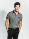 Polo Kurzarmbluse Gray