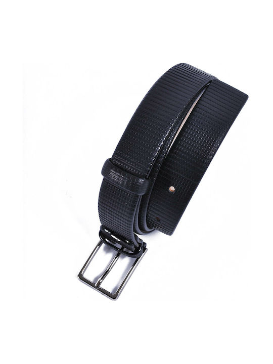 Fragosto Men's Leather Belt Black