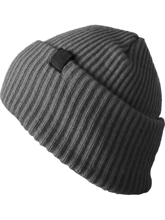 Gift-Me Knitted Beanie Cap Gray