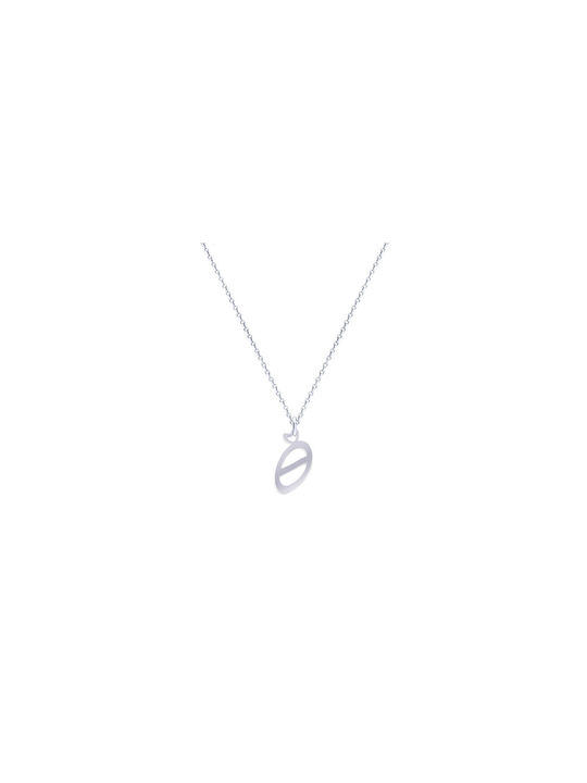 Iris Jewerly Necklace Monogram from White Gold 14K