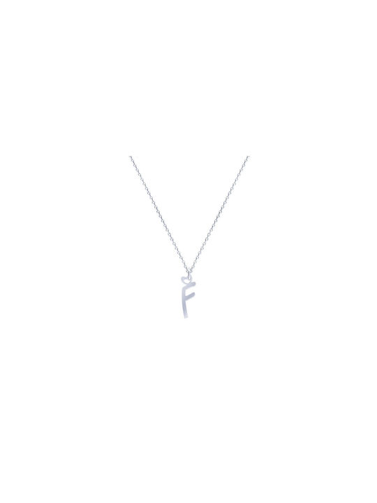 Iris Jewerly Necklace Monogram from White Gold 14K