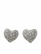 Papadopoulos Gold Earrings made of White Gold with Stones