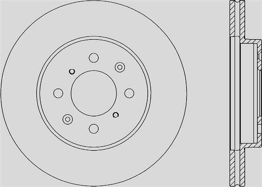 Open Parts Σετ Δισκόπλακες 1τμχ για Honda Jazz