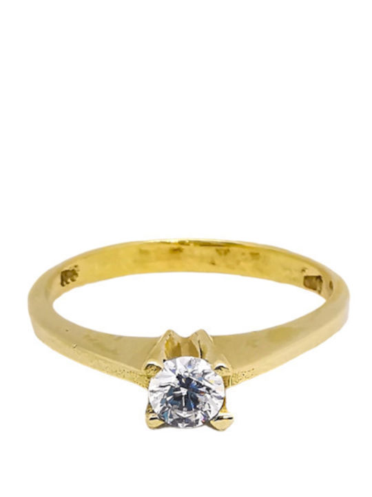 Kosmima1 Einzelner Steine Ring aus 14K Gold