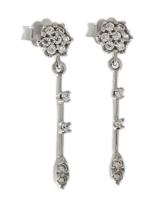 Papadopoulos Gold Cercei din White Gold cu Pietre