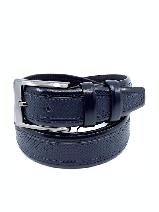 Legend Accessories Ανδρική Ζώνη Δερμάτινη Μπλε
