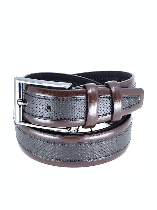 Legend Accessories Herren Gürtel Leder Braun
