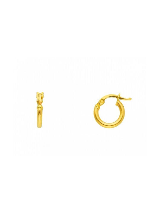 Inglessis Earrings Hoops made of Gold 14K