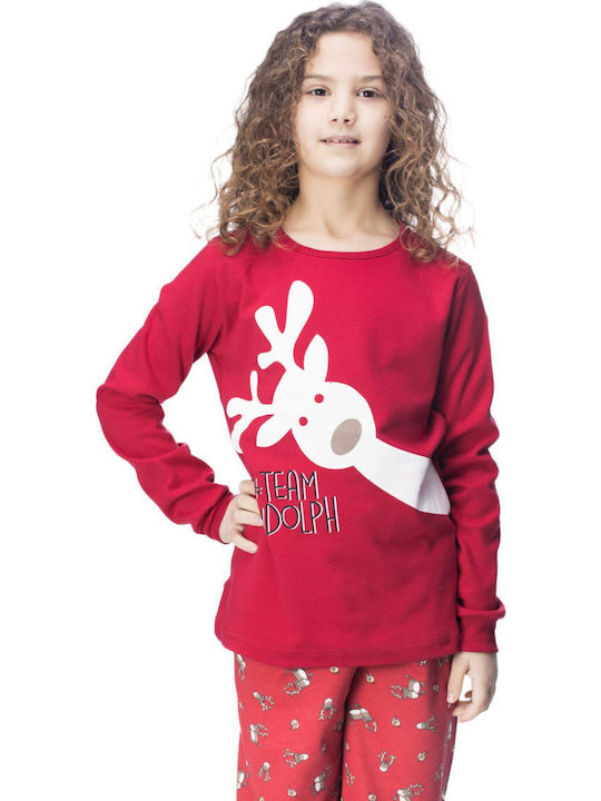 Galaxy Детска пижама Зимна red