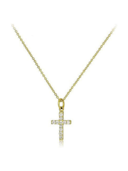 Paraxenies Gold Cross 9K with Chain