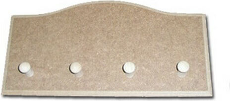CHeirokamoto Wooden Wall Hanger 4 Hooks 19x38cm