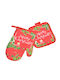 Christmas Oven Mitt Red 1pcs