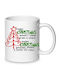 Christmas Mug Ceramic White 1pcs