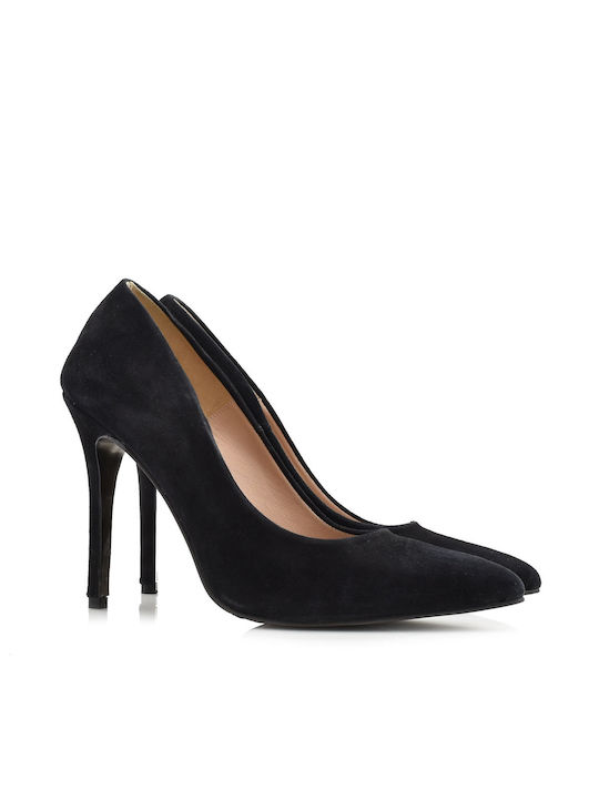 Aris Tsoubos Suede Black High Heels