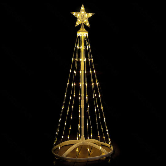 Beleuchtet Weihnachtsdekoration Baum Kegel 150cm Für den Außenbereich Elektrisch