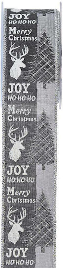 LiebeQueen Christmas Ribbon Gray 900x5.5cm 1pc