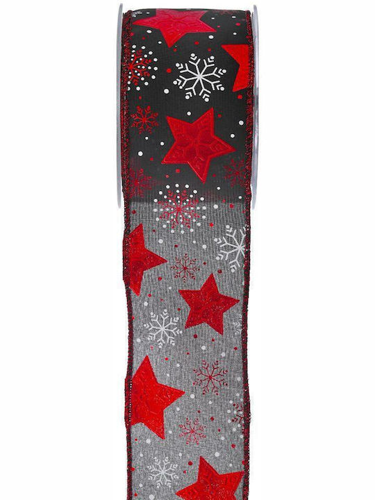 LiebeQueen Weihnachtliche Farbband Plastik Schwarz 900x6.7cm 1Stück